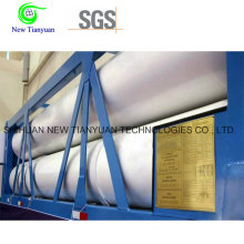 27.84m3 Capacidade de água 12 Tubes Semi reboque para contentores CNG